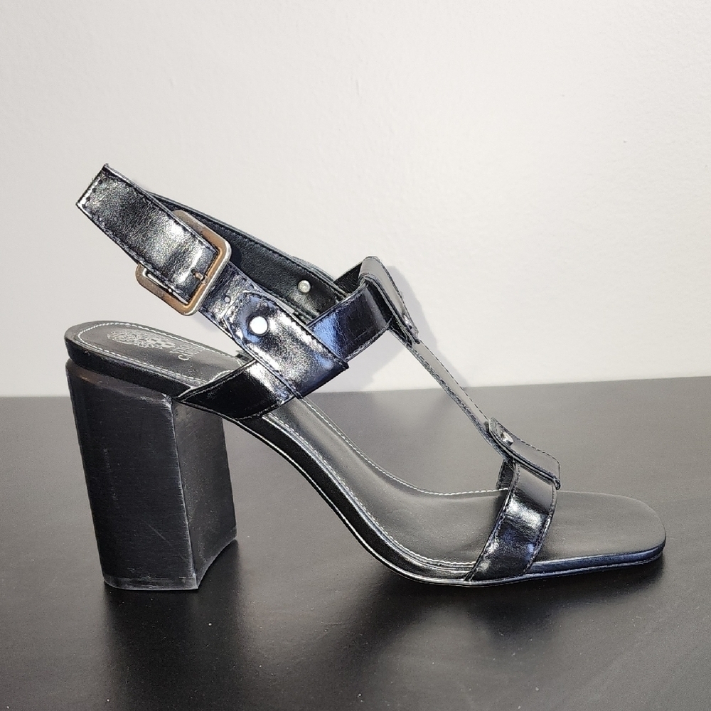 Vince Camuto Black Block Heel Sandals